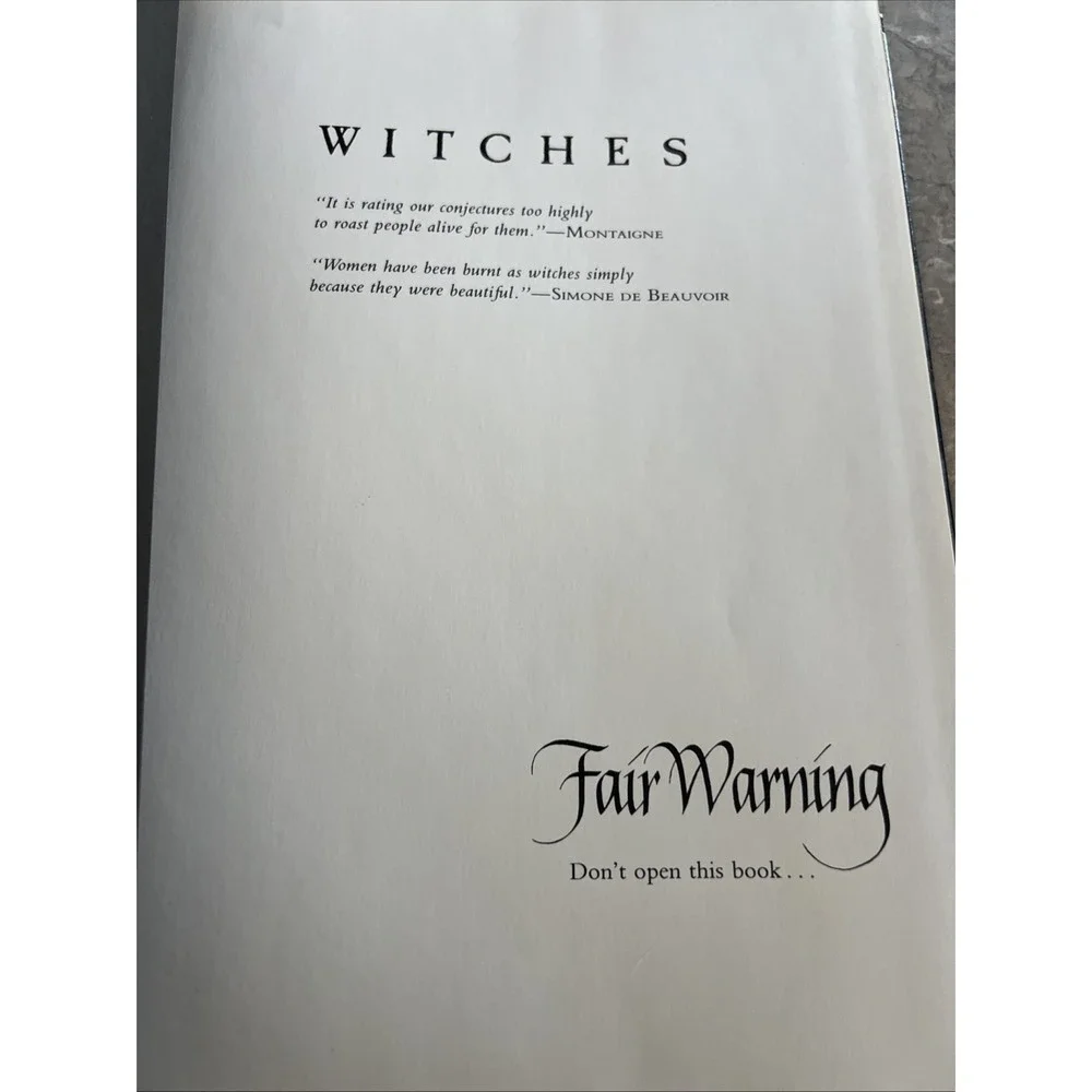 1981 Witches By Erica Jong Hardcover
